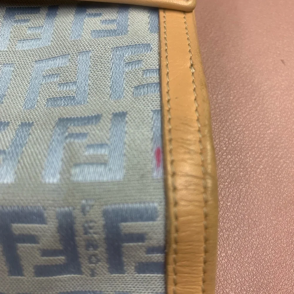 Fendi Zucchino FF Logo Canvas and Leather Wallet - Authentic and GUC - Picture 14 of 16